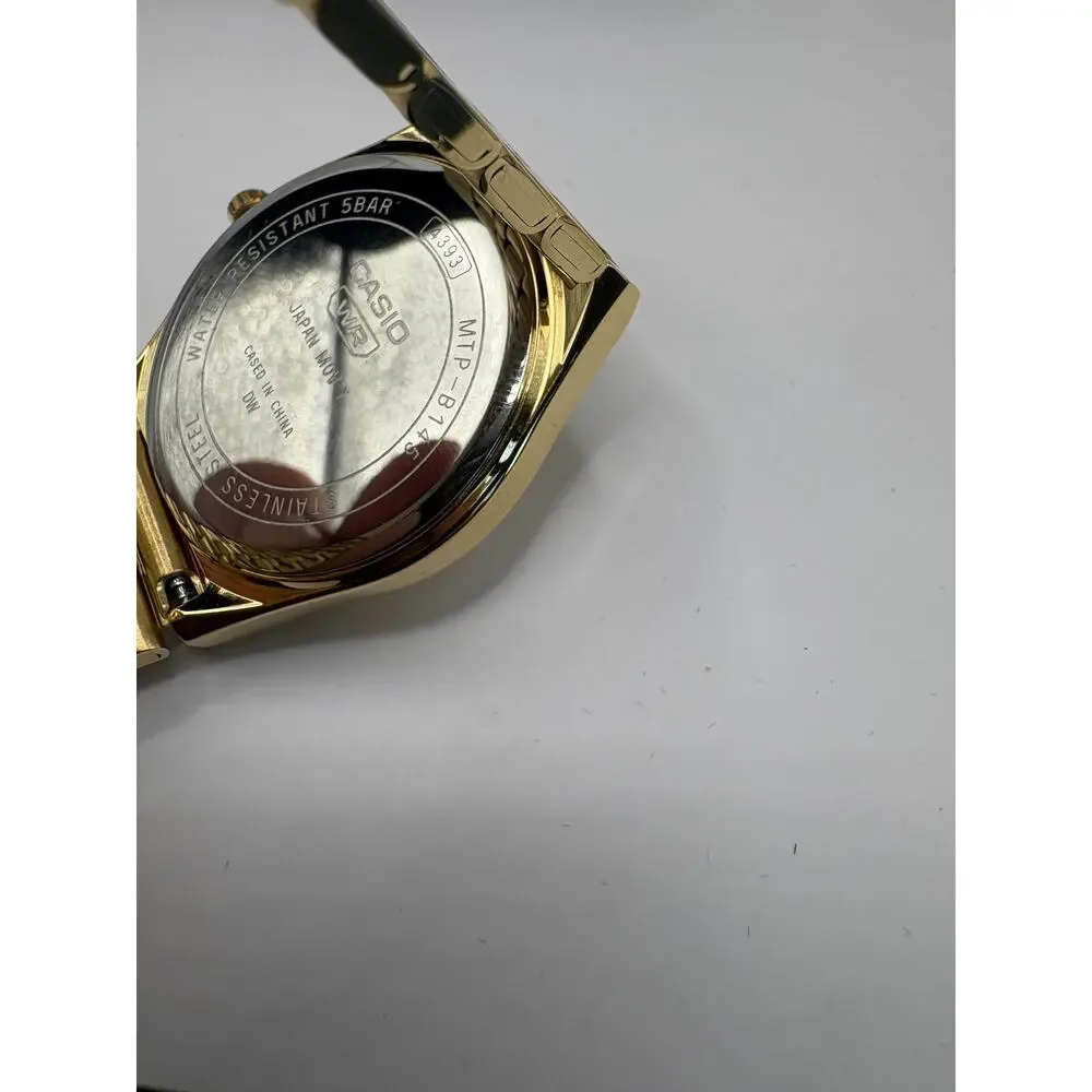 Casio Mtp-B145Gc-9A Men Watch Gold-Tone Champagne Dial Date 
